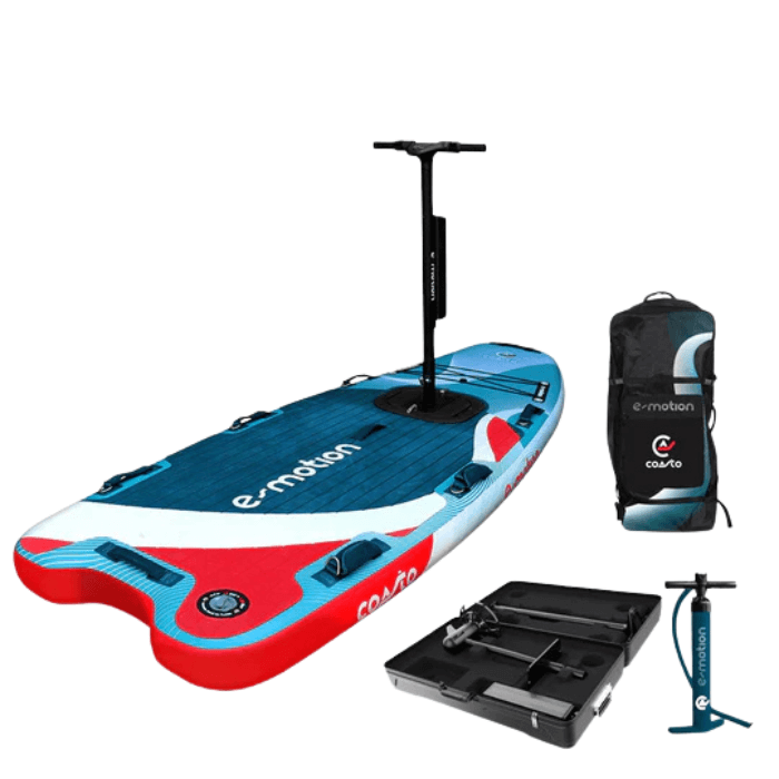 תמונה של Coasto E-Motion, סאפ מתנפח חשמלי עם מנוע 500W, משוט מתכוונן, תיק על גלגלים, קייס קשיח למנוע ועיצוב רחב ויציב במיוחד – אידיאלי לכל רמות המשתמשים. לפרטים נוספים כנסו ל-STORENET אתר היבואן הרשמי.
