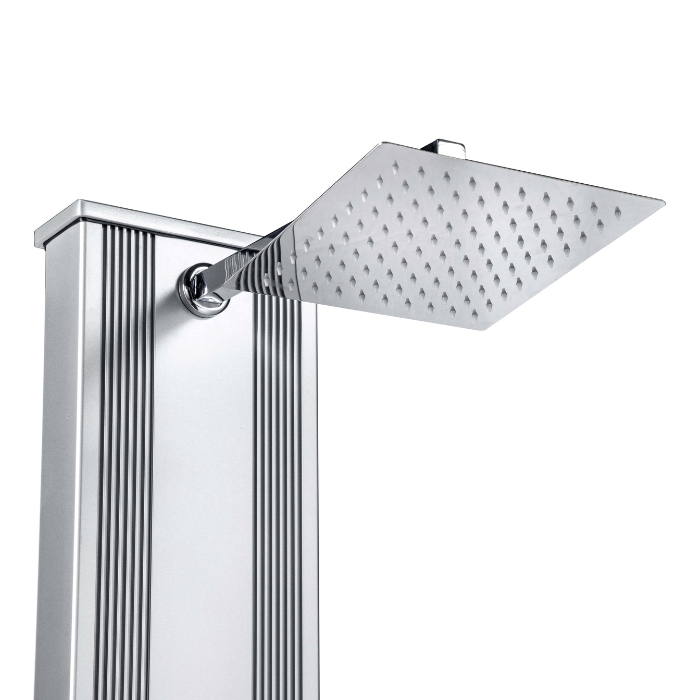 מקלחון חוץ היברידי Dada Straight מבית Formidra בעיצוב אלגנטי ומודרני, עשוי אלומיניום איכותי, זמין בשלושה צבעים כולל ראש מקלחת אנטי-אבנית עם אפקט גשם, ברז ערבוב מנירוסטה עם חריטה בלייזר, מתג מעבר בין מקלחת לשטיפת רגליים, ודוש יד נשלף לשימושים מגוונים. מתאים לשימוש בגינה, לצד הבריכה או במרפסת, עם התקנה פשוטה ובסיס מורחב ליציבות מרבית. מקלחון יוקרתי זמין במלאי