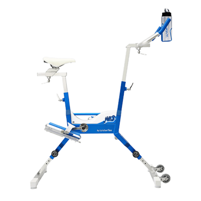אופני כושר Waterflex WR Max לבריכה עם שלדת אלומיניום T6, פדלים מתכווננים להתנגדות הידראולית, ועיצוב מותאם אישית עם 6 נקודות כוונון. לפרטים נוספים כנסו ל-STORENET אתר היבואן הרשמי.