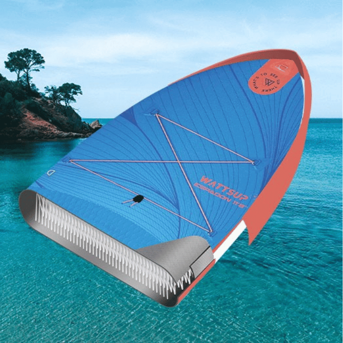 SUP מתנפח WATTSUP ESPADON 11'8" – לוח חתירה יציב ואיכותי עם מבנה הידרודינמי מחודד, חרב מרכזית נשלפת, משטח EVA נגד החלקה וטכנולוגיית Drop-Stitch לעמידות מרבית. אידיאלי לחתירה באגמים, נהרות ומים חופיים. לפרטים נוספים כנסו ל-STORENET אתר היבואן הרשמי.