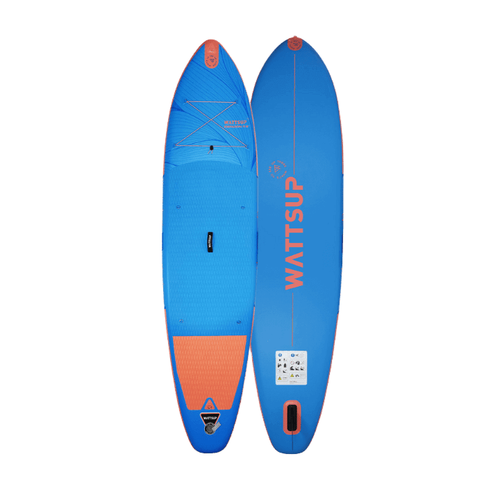 SUP מתנפח WATTSUP ESPADON 11'8" – לוח חתירה יציב ואיכותי עם מבנה הידרודינמי מחודד, חרב מרכזית נשלפת, משטח EVA נגד החלקה וטכנולוגיית Drop-Stitch לעמידות מרבית. אידיאלי לחתירה באגמים, נהרות ומים חופיים. לפרטים נוספים כנסו ל-STORENET אתר היבואן הרשמי.