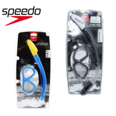 ערכת מסכה ושנורקל איכותית מבית Speedo בצבע כחול-לבן, כוללת מסכה ארגונומית עם עדשות פוליקרבונט עמידות, ושנורקל יבש המונע חדירת מים. אידיאלית לשחייה, צלילה בבריכה ובים, מתאימה לילדים, נוער ומבוגרים כאחד. לפרטים נוספים כנסו ל-STORENET אתר היבואן הרשמי.