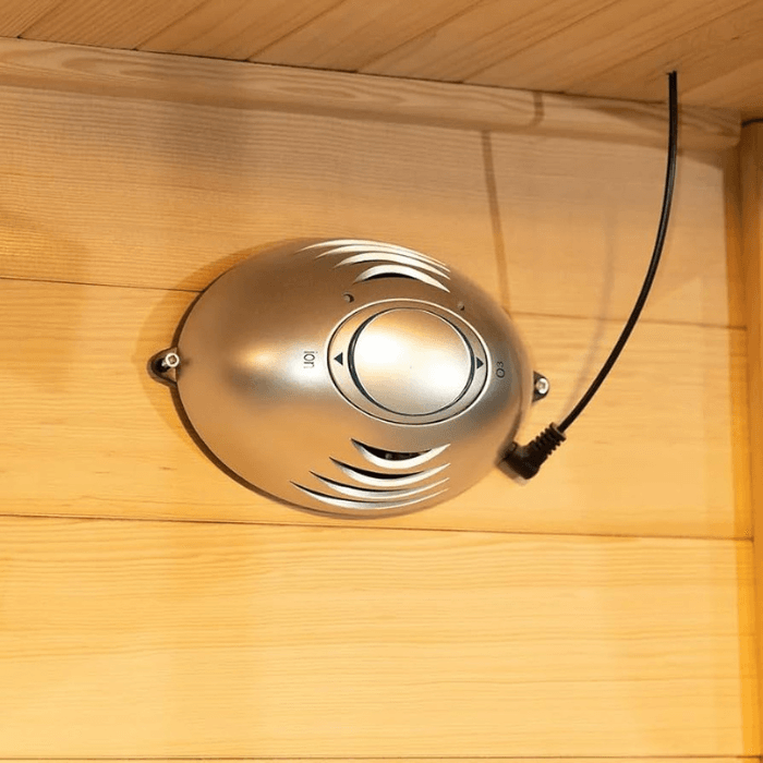 סאונת אינפרא־אדום ORans Vine-930 קומפקטית לאדם אחד עם זכוכית מחוסמת, Bluetooth ופאנלי Nano-Carbon Far-Infrared